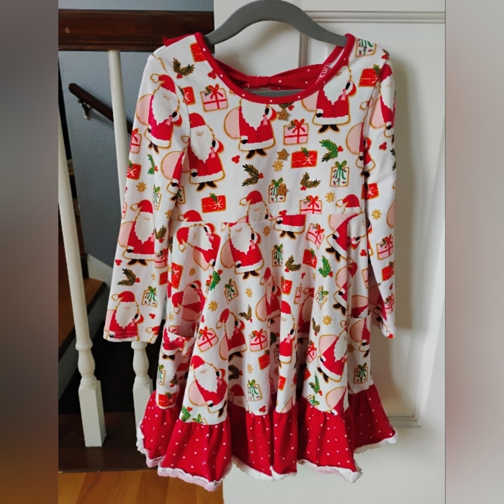 Sweet Honey Girl Santa Dress
